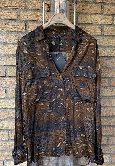 Mason's super mooie najaars blouse in bruin tinten 38 NIEUW, Maat 38/40 (M), Bruin, Verzenden, Nieuw