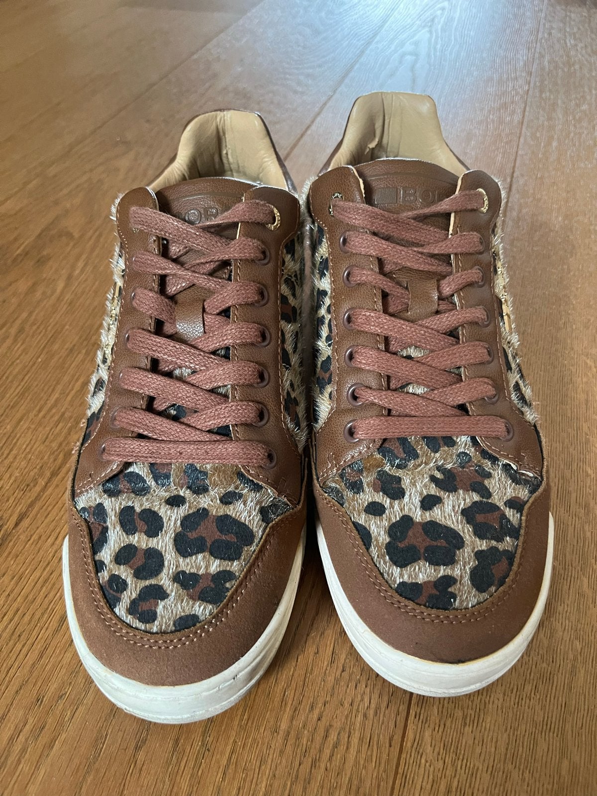 Björn Borg sneakers met luipaardprint - Maat 40, Ophalen of Verzenden, Gedragen, Bruin, Sneakers of Gympen
