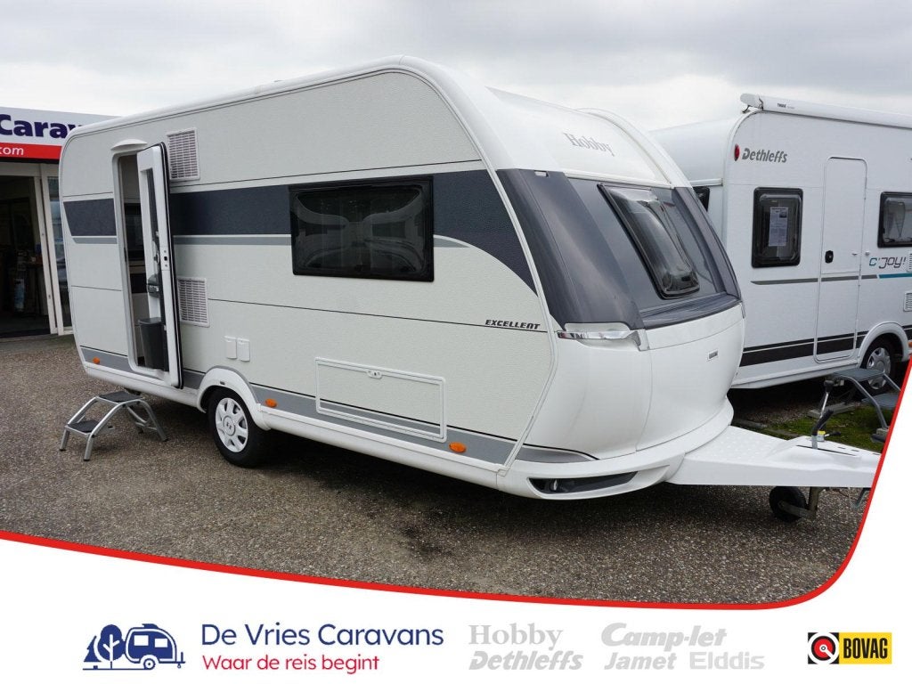 Hobby Excellent 460 SL Voortent + uitbouw, Hobby, Bedrijf, Treinzit, Tot en met 3