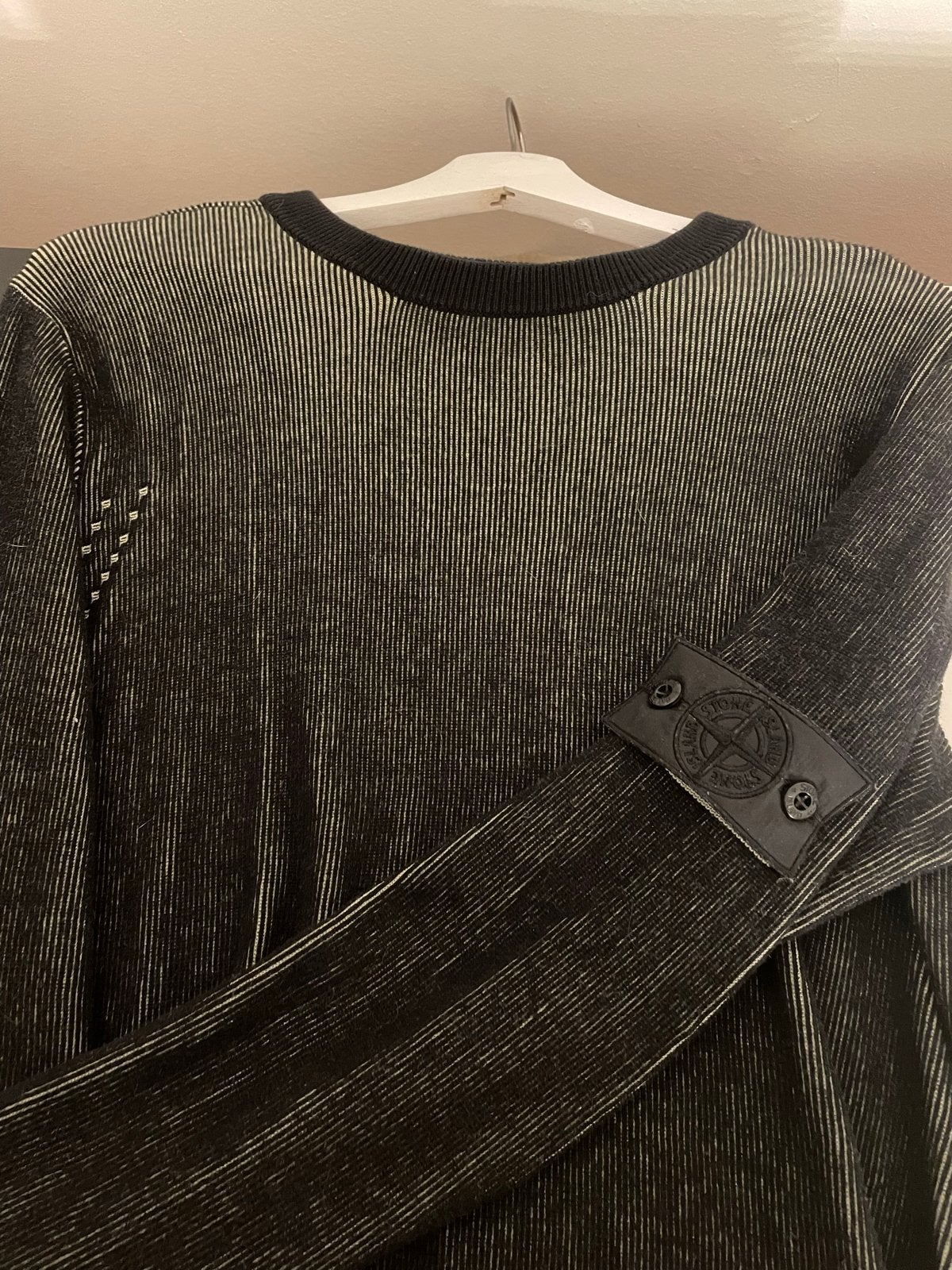 Stone Island Shadow Project Trui Zwart/Groen Authentiek, Ophalen, Zo goed als nieuw, Maat 52/54 (L), Zwart