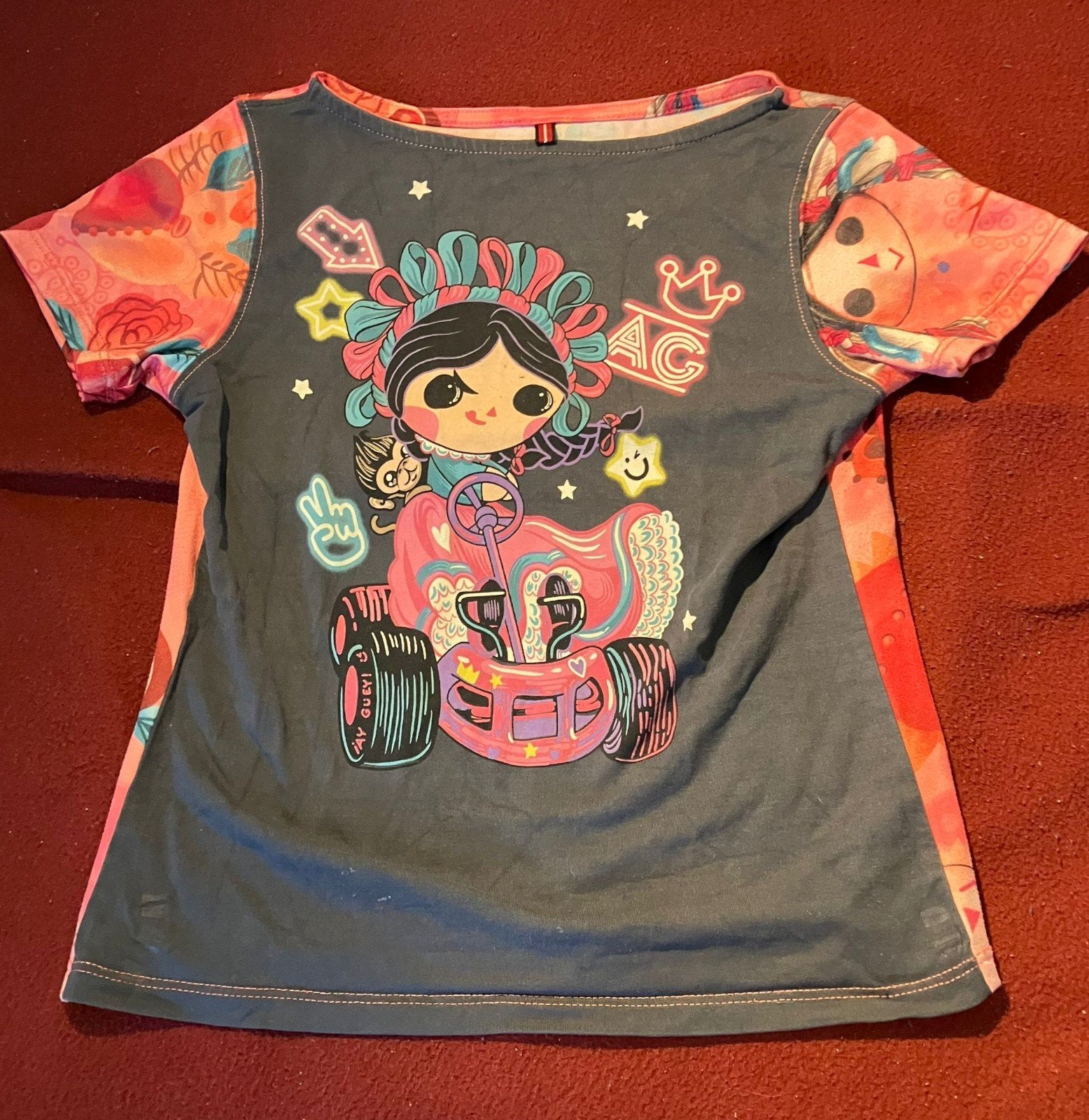 Mexicaans T-shirt maat 128, Ophalen, Gebruikt, Meisje, Shirt of Longsleeve