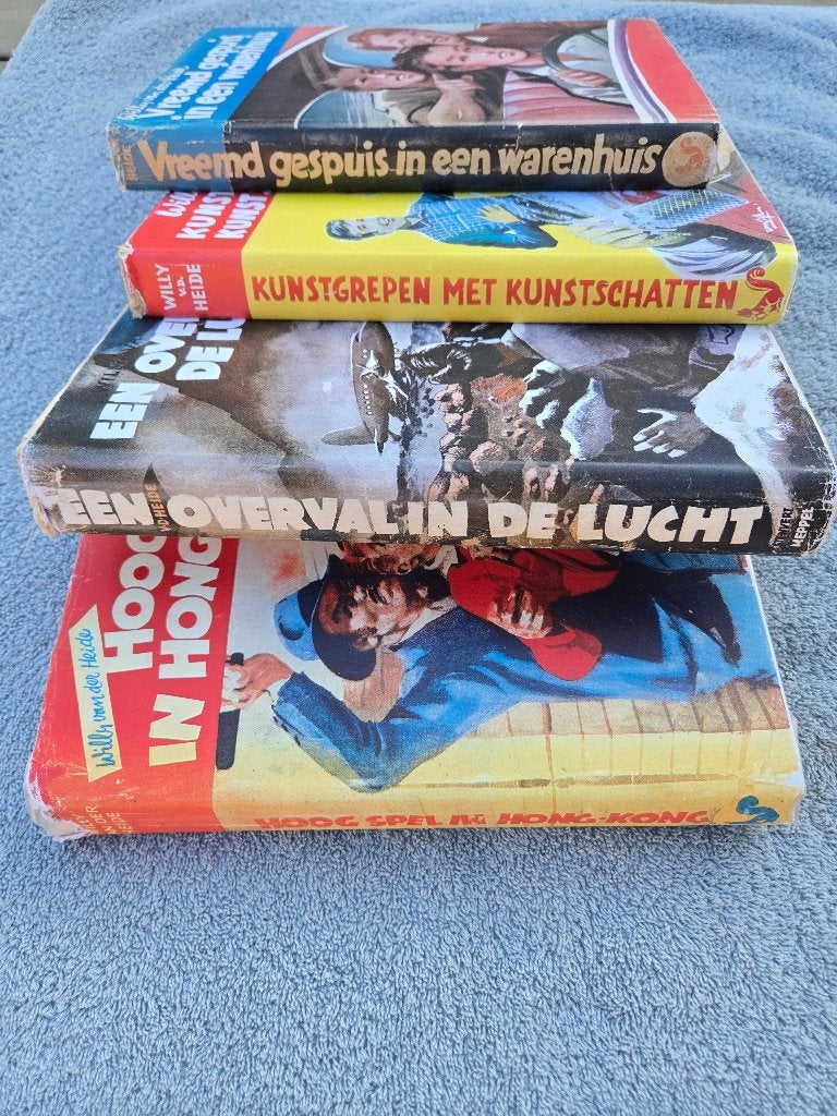 Willy van der Heide - Bob Evers boeken (4 stuks), Boeken, Gelezen, Ophalen of Verzenden, Willy van der Heide, Fictie
