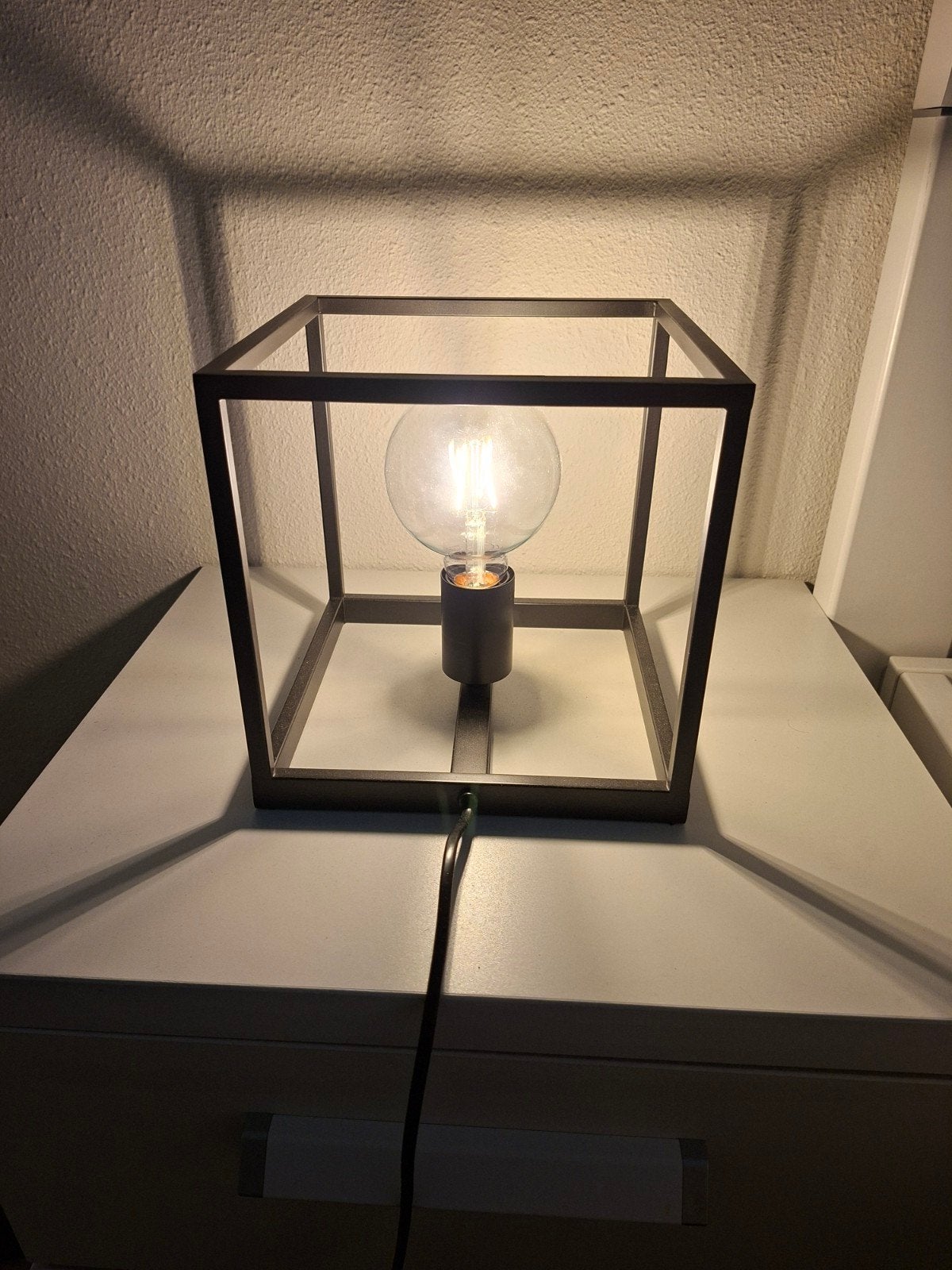 industriële schemerlamp, Zo goed als nieuw, Industrieel, E27 (groot), Ophalen of Verzenden