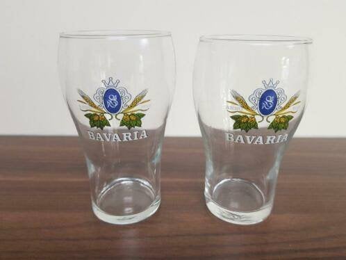 2 BAVARIA bierglazen, Verzamelen, Biermerken, Ophalen of Verzenden, Zo goed als nieuw, Glas of Glazen, Bavaria