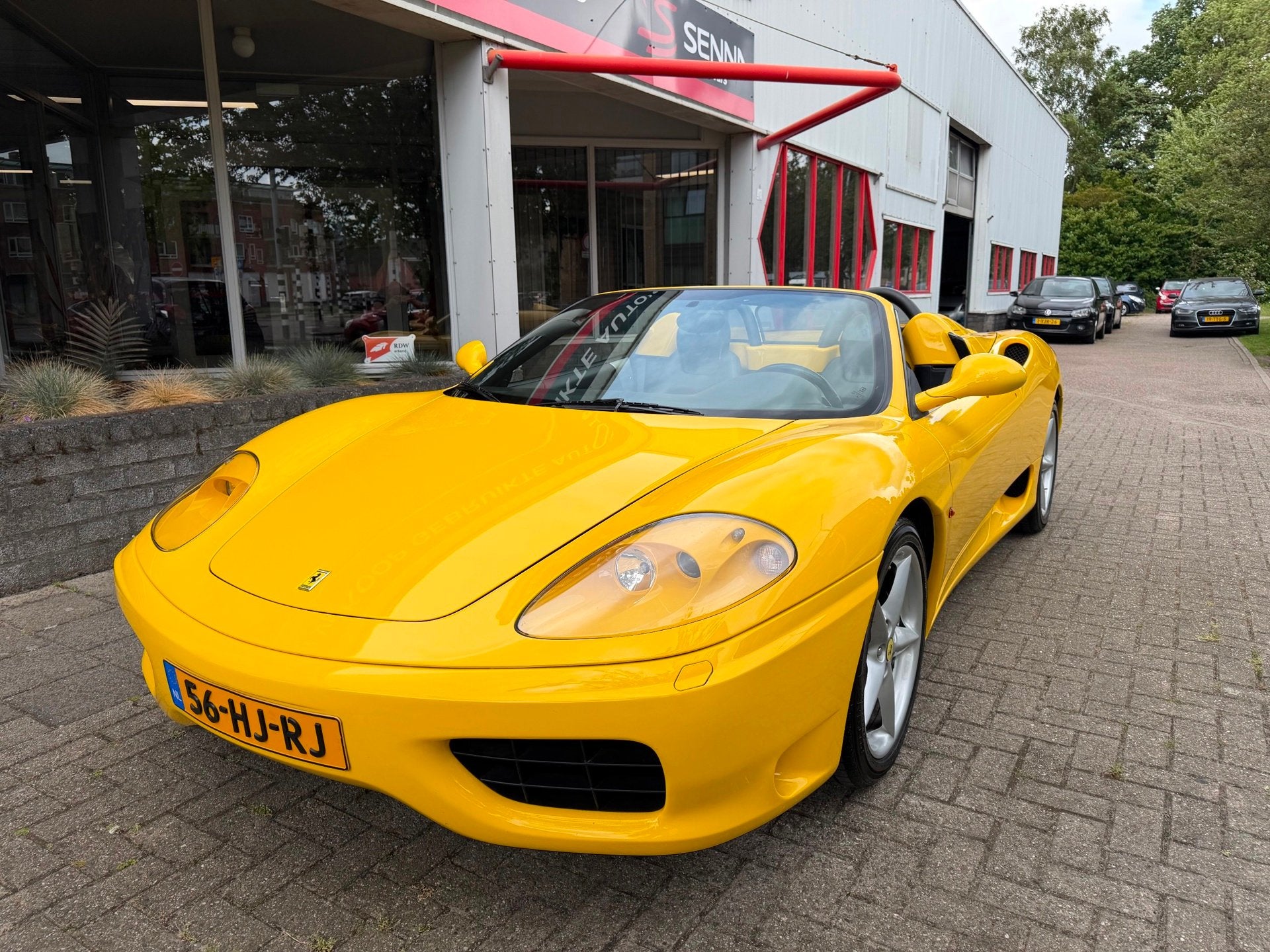 Ferrari 360 3.6 V8 Spider F1- Giallo Modena - NAP - Inr Mog, Auto's, Ferrari, Automaat, Achterwielaandrijving, Gebruikt, Cabriolet