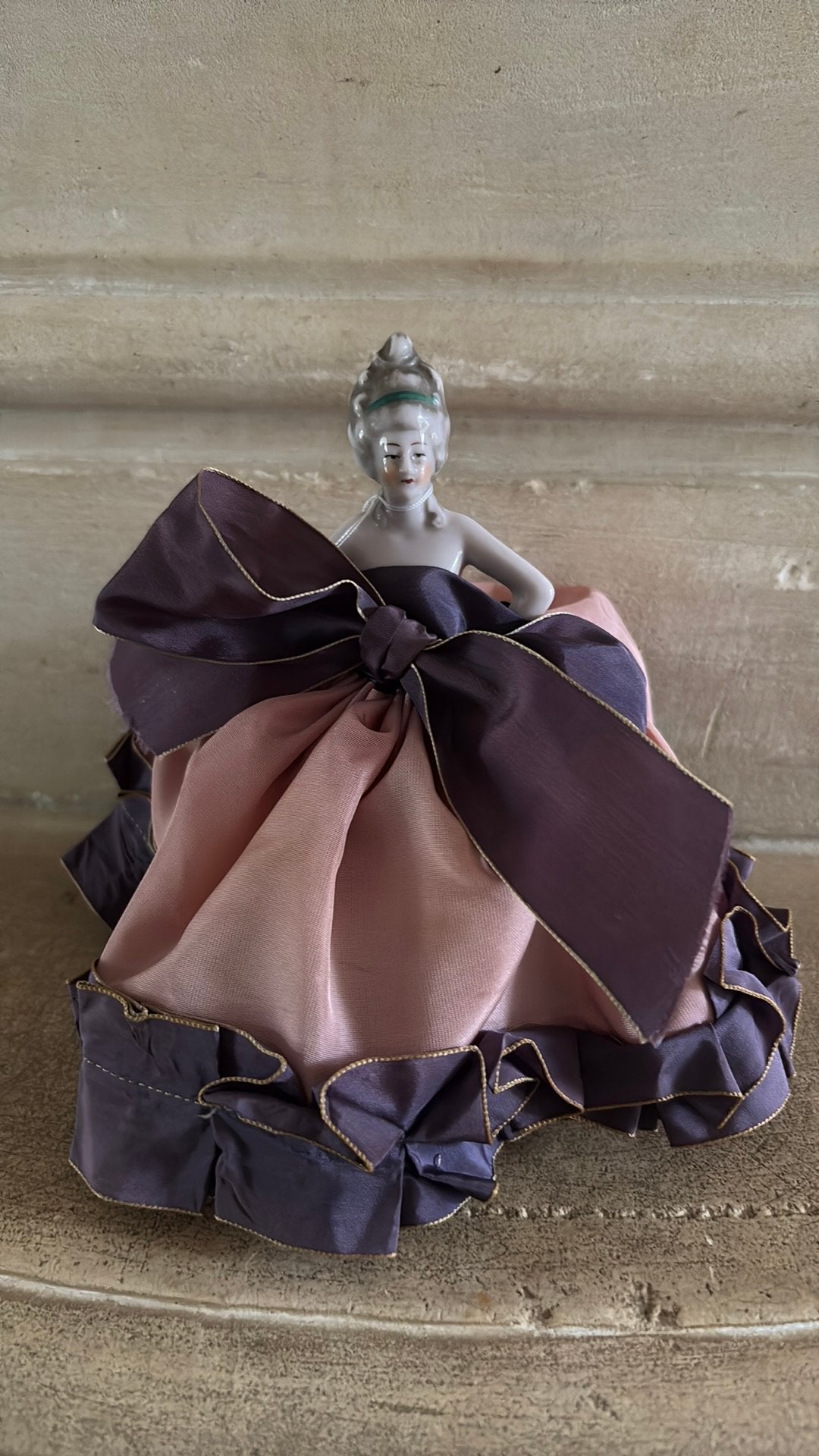 Franse oude halfdoll carlotte antiek en brocante, Antiek en Kunst, Ophalen of Verzenden