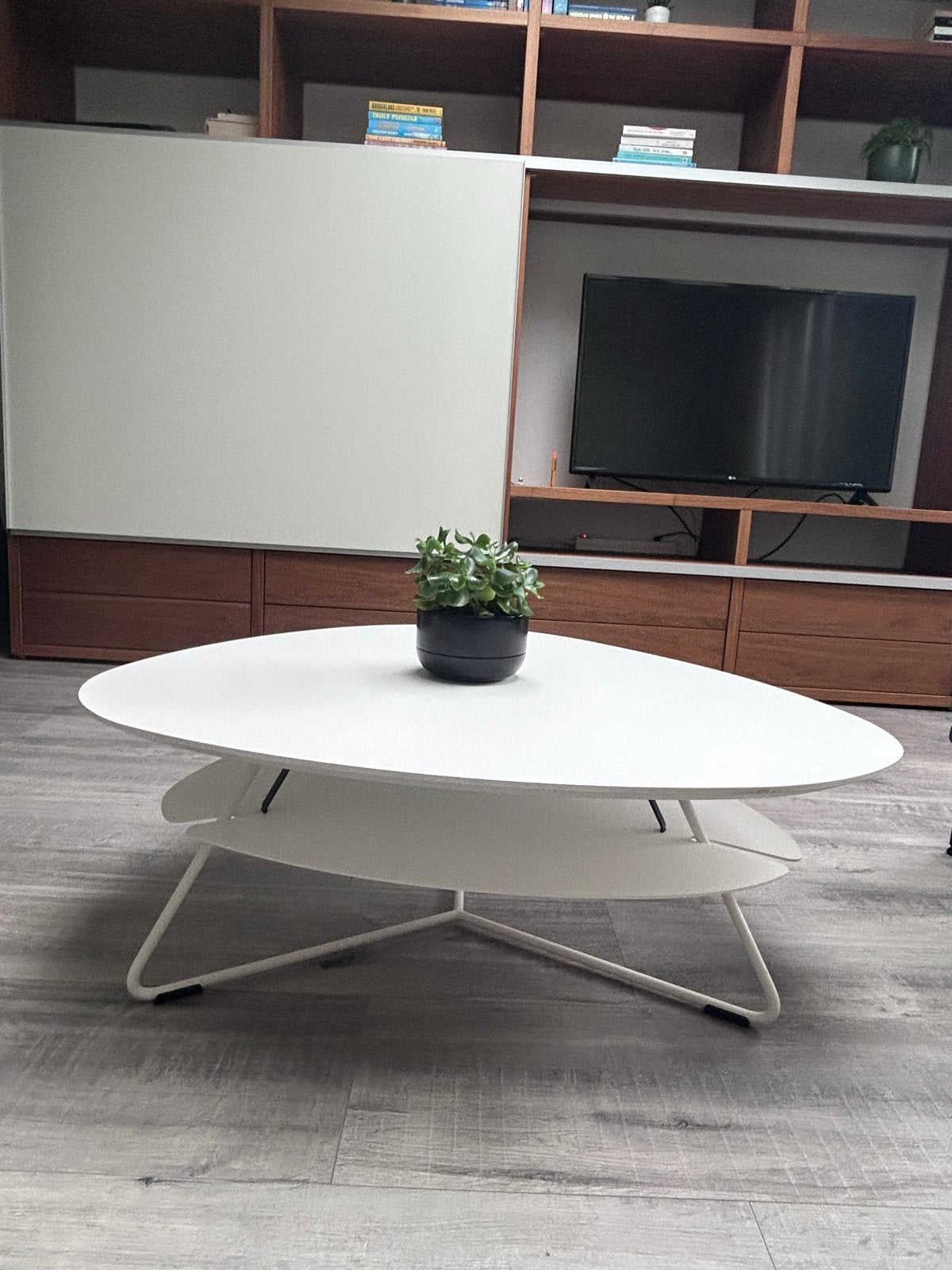 Van der Wilt Wonen salontafel Fenix wit, Ophalen, Overige materialen, 50 tot 100 cm, Zo goed als nieuw