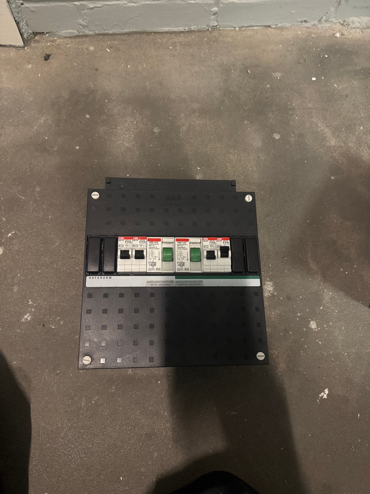 ABB Hafonorm Groepenkast met 4 Groepen, Ophalen of Verzenden, Gebruikt, Overige typen