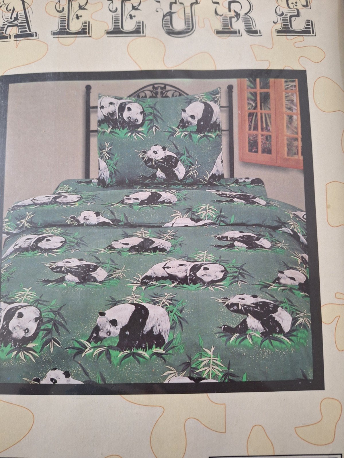 Dekbedovertrek panda Allure (nieuw), Huis en Inrichting, Slaapkamer | Complete slaapkamers, Ophalen of Verzenden, Nieuw, Eenpersoons
