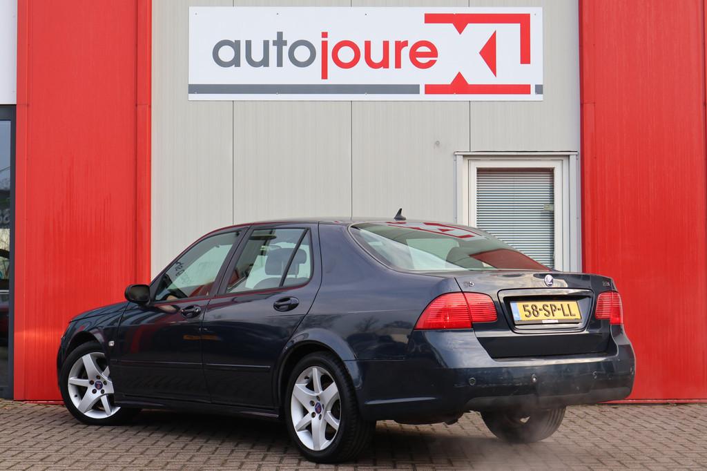 Saab 9-5 2.3t Arc | Origineel NL | Automaat | Leder | Cruise, Auto's, Saab, Zwart, 4 cilinders, 2290 cc, Bedrijf