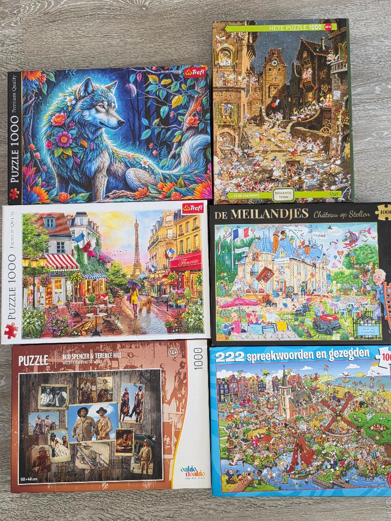 legpuzzels, Ophalen, 500 t/m 1500 stukjes, Zo goed als nieuw