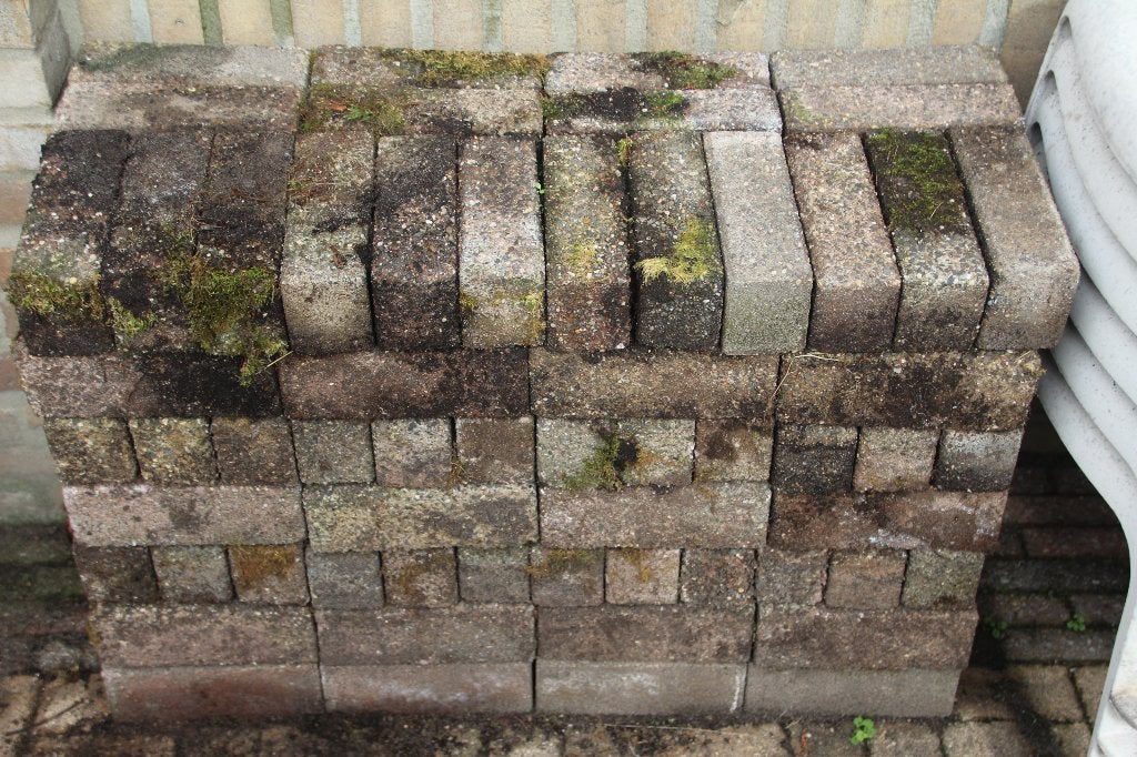 klinkers 140 stuks, Ophalen, Gebruikt, Beton, Klinkers