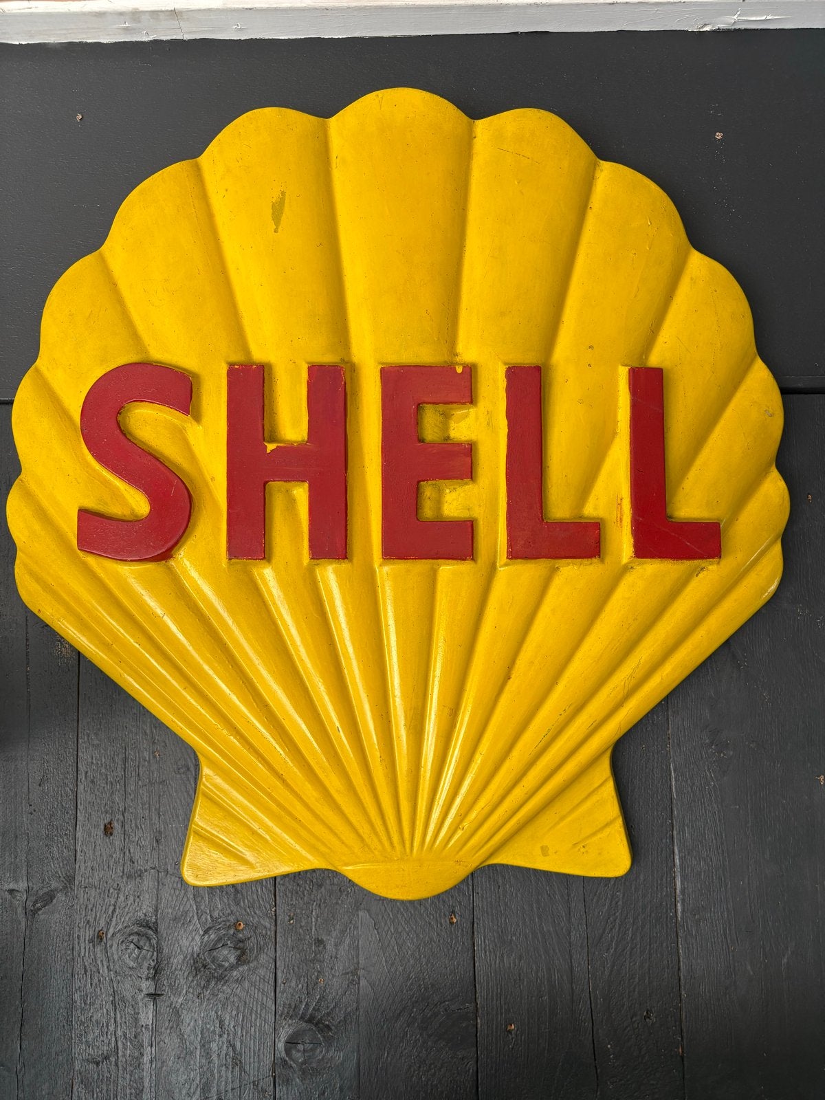 Shell Reclamebord., Ophalen, Gebruikt, Reclamebord