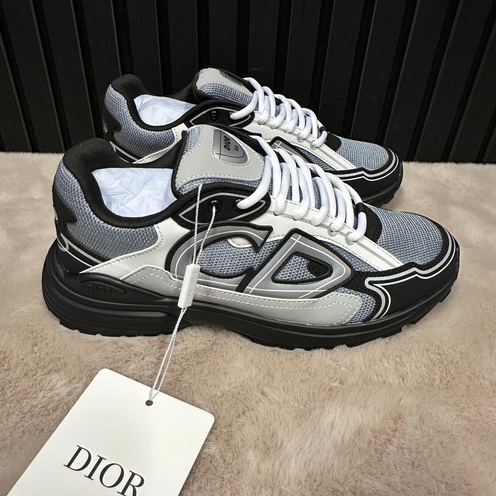 Dior B30 Zwart/Grijs - Nieuwe Sneakers 39-46, Ophalen of Verzenden, Zwart, Sneakers of Gympen