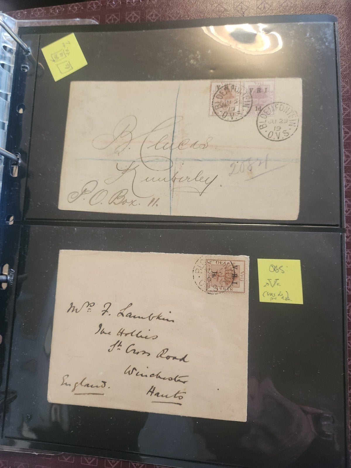 Zuid-Afrikaanse poststukken uit de Boerenoorlog periode, Postzegels en Munten, Ophalen of Verzenden