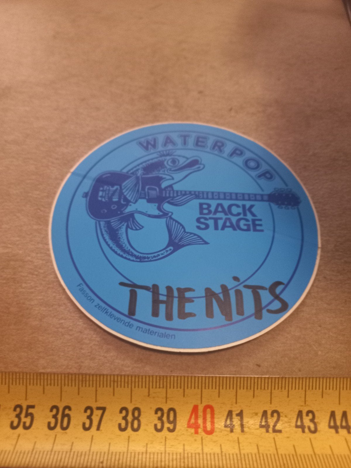 Vintage The Nits Waterpop Backstage sticker, Ophalen of Verzenden