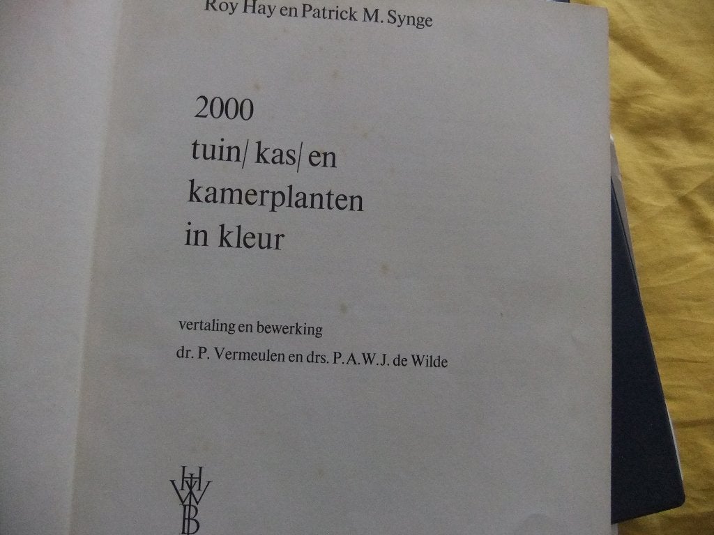 2000 tuin/kas/kamerplanten boek, Overige onderwerpen, Geschikt voor kinderen, Ophalen, Onbekend