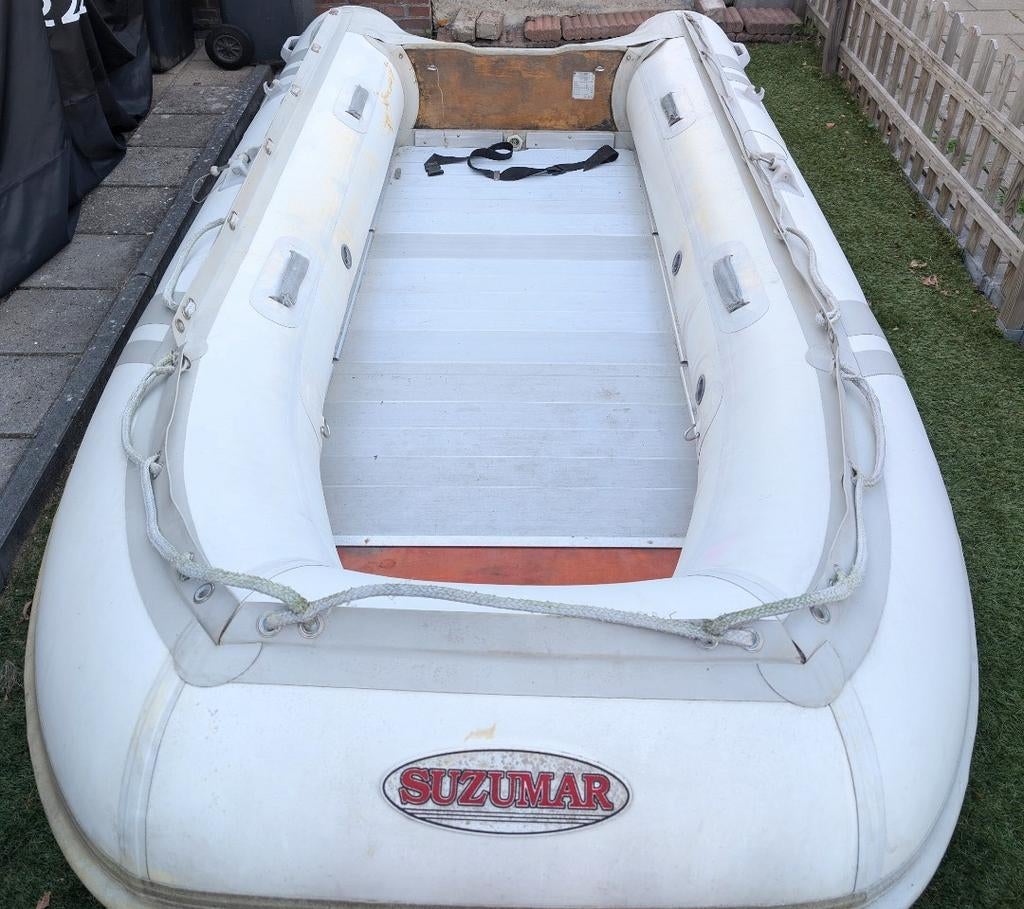 Suzumar 360 alu rubberboot met Tomos 4PK buitenboordmotor, Ophalen, Gebruikt, Overige typen