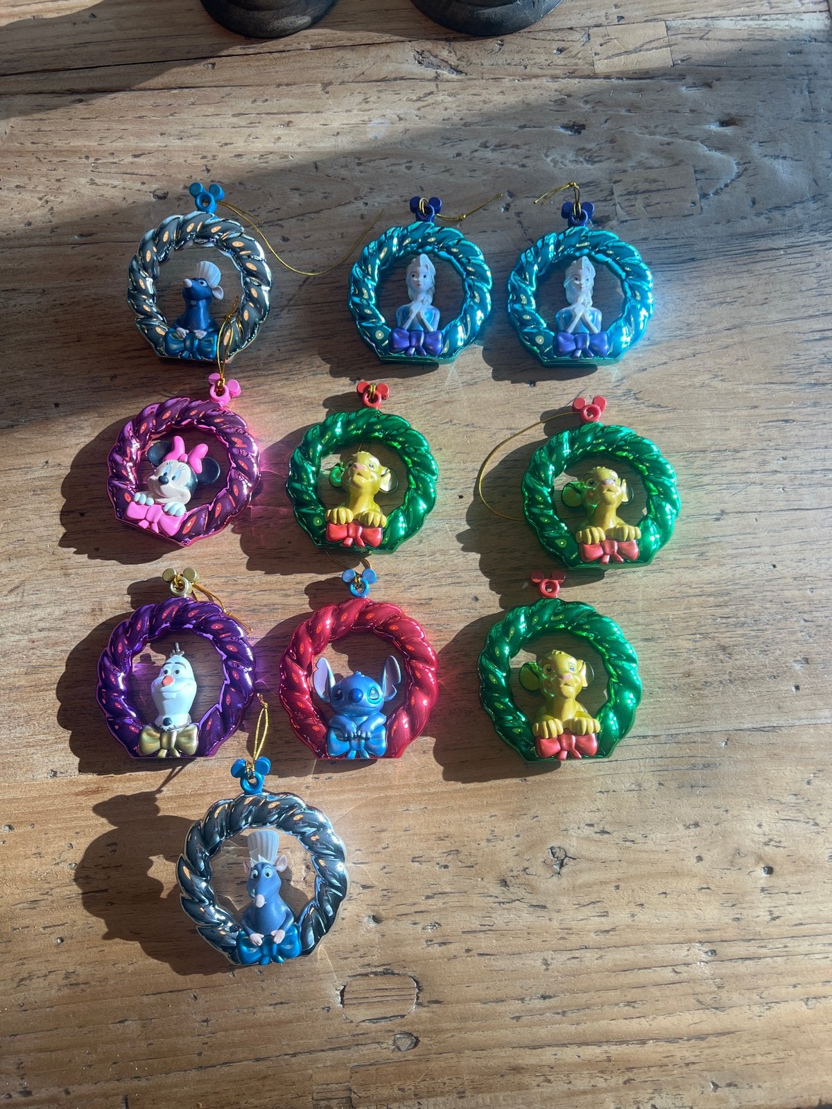 Losse AH Disney Kersthanger Kransjes  Stitch, Elsa, Simba, Verzamelen, Ophalen of Verzenden, Overige figuren, Zo goed als nieuw