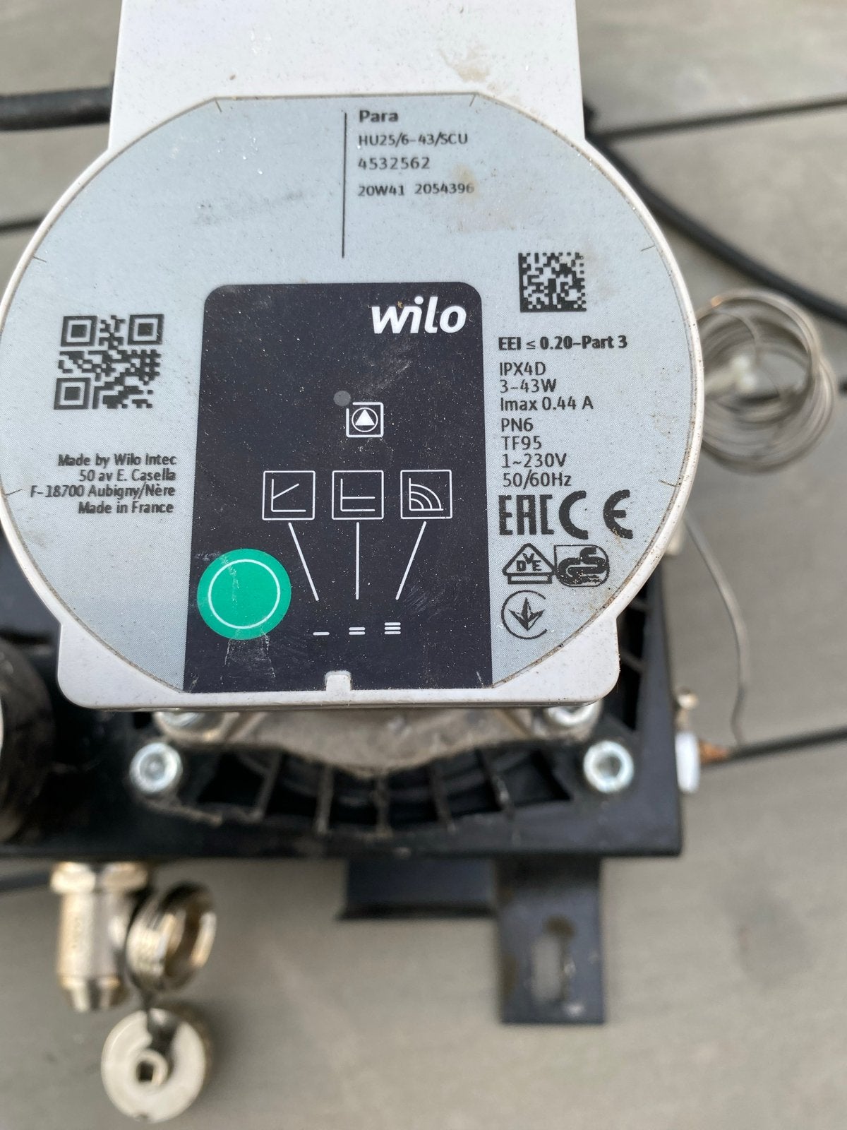 Vloerverwarming verdeler met Wilo pomp, Ophalen of Verzenden, Gebruikt, Minder dan 200 watt, Overige typen