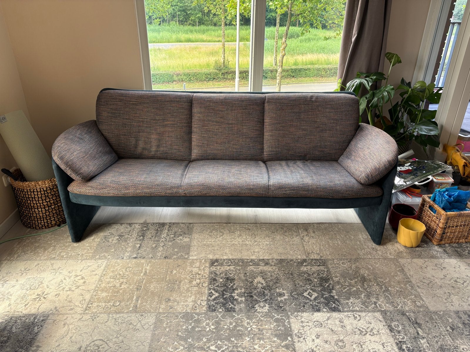 Comfortabele bank - 200x80 cm - leolux catalpa, Ophalen, Driepersoons, 75 tot 100 cm, Zo goed als nieuw