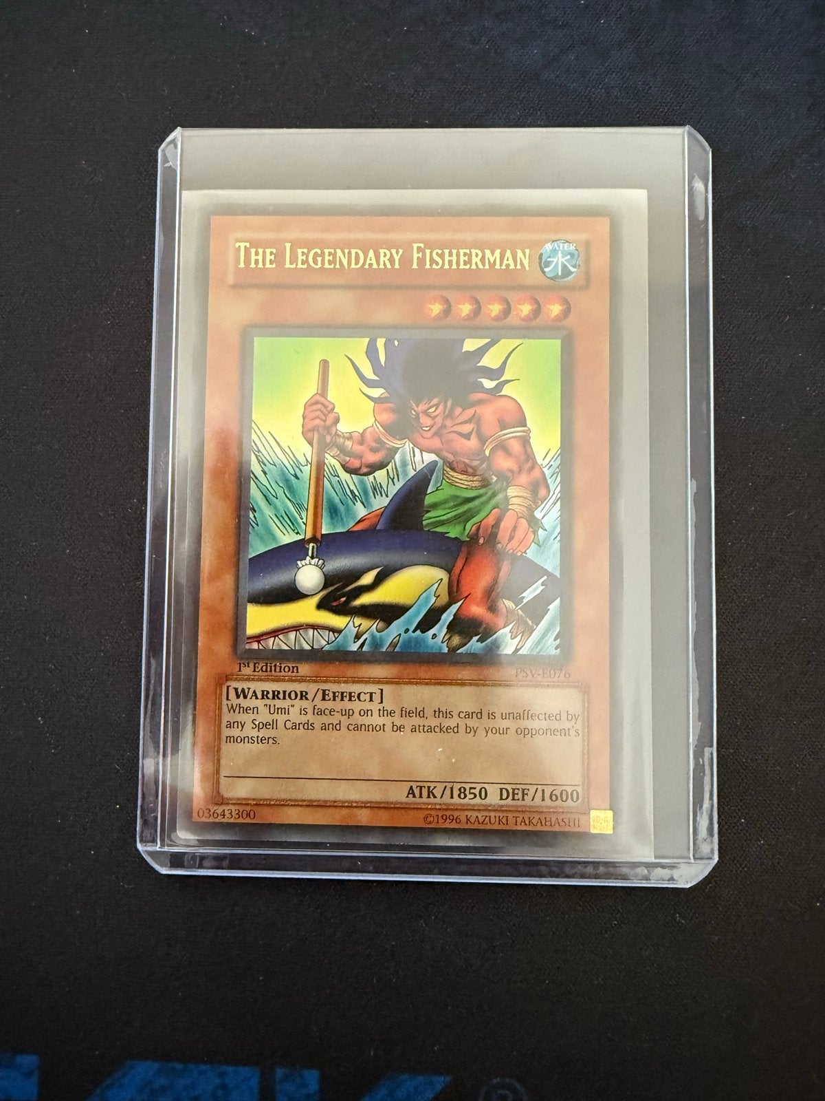 Yu-Gi-Oh! The Legendary Fisherman 1st Edition PSV-E076, Ophalen of Verzenden, Zo goed als nieuw, Losse kaart