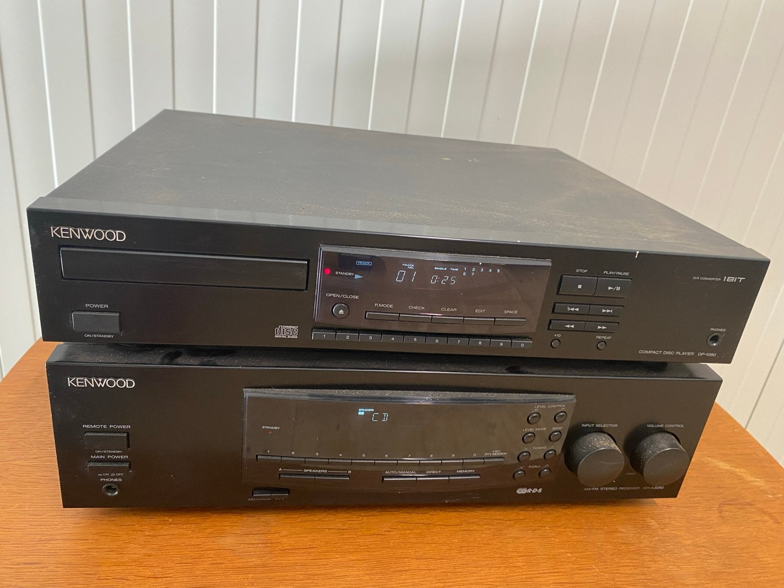 Kenwood DP-1080 CD Speler & KR-A3080 Receiver Set, Audio, Tv en Foto, Cd-spelers, Ophalen, Gebruikt, Overige merken, Met radio