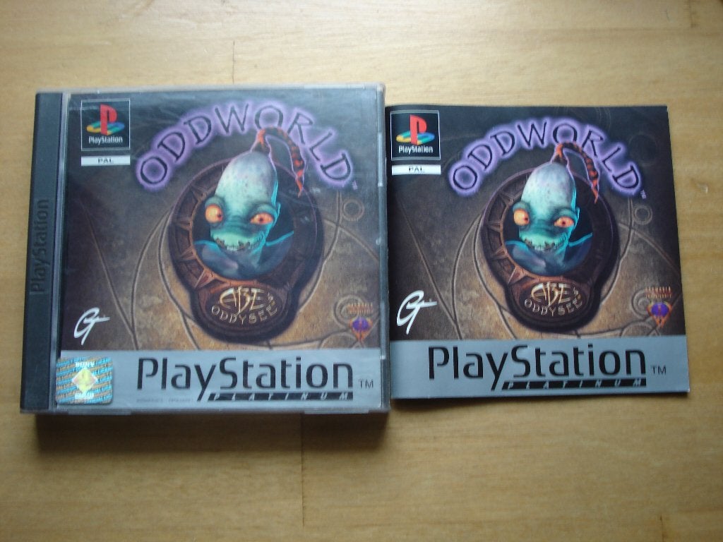 oddworld ps1 platinum, Spelcomputers en Games, 1 speler, Racen en Vliegen, Ophalen of Verzenden, Zo goed als nieuw