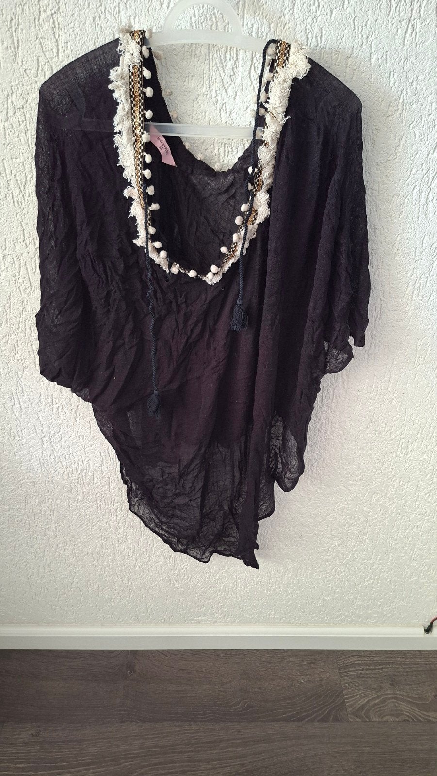 Hunkemöller strandtuniek one size Ibiza style, Overige typen, Zwart, Ophalen of Verzenden, Zo goed als nieuw