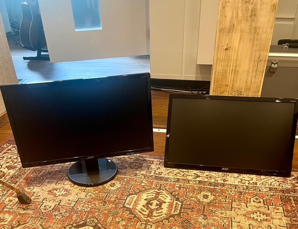Acer 22 inch monitor 2 stuks, Computers en Software, Monitoren, Ophalen, Gebruikt, Full HD, DVI