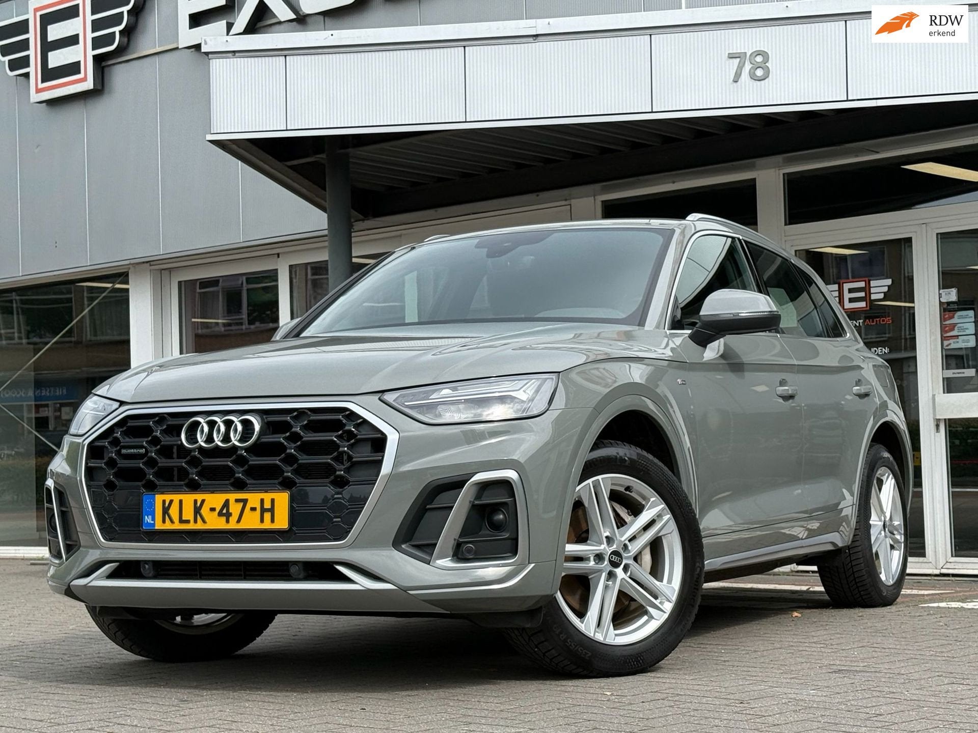 Audi Q5 50 TFSI e S edition | S Line | Keyless, Auto's, Dealer onderhouden, Gebruikt, Zwart, 4 cilinders
