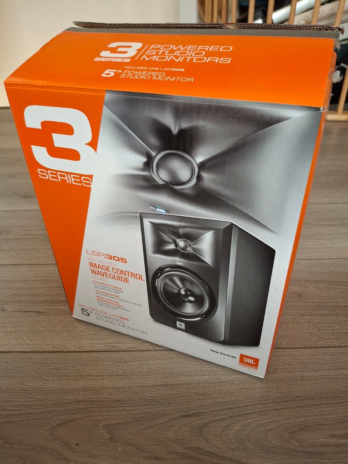JBL LSR305 Studio Monitoren (set van 2), Ophalen, Studiomonitor, Gebruikt, Inclusief kabels