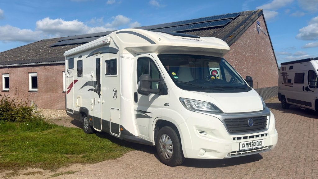 Elnagh King 450 G | 2016 | 150 PK | 90 Kkm | Maxi-Garage, Caravans en Kamperen, Afzuigkap, Fiat, Elnagh, Startonderbreker