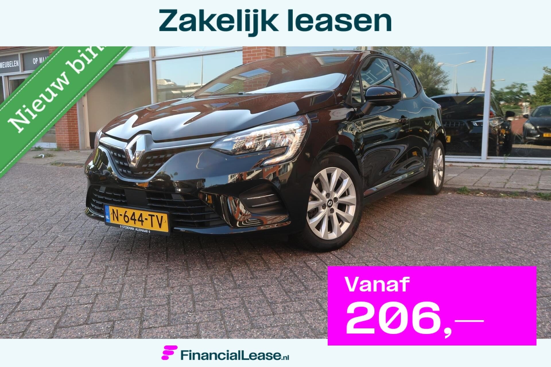 Renault clio 1.0 TCe Bi-Fuel Zen Navi Carplay NAP, Voorwielaandrijving, Stof, Gebruikt, Overige carrosserieën