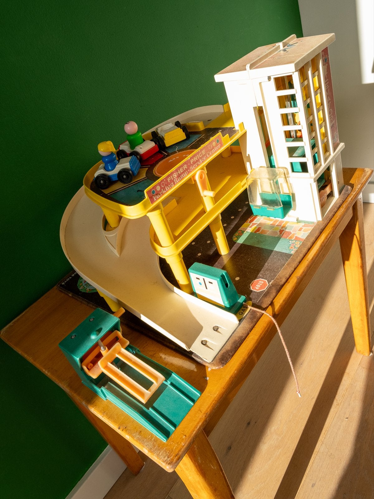 Vintage Fisher-Price Garage Parkeergarage Jaren '80, Ophalen, Gebruikt, Jongen of Meisje