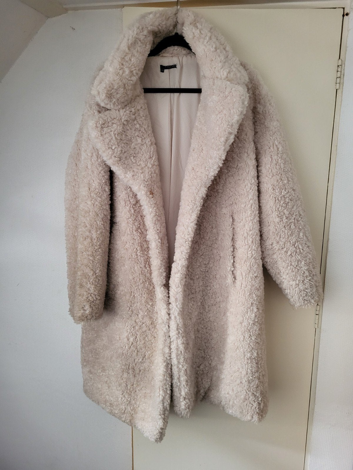 Norah Teddy Jas Maat 48 - Zo goed als nieuw, Noran, Beige, Maat 46/48 (XL) of groter, Ophalen of Verzenden
