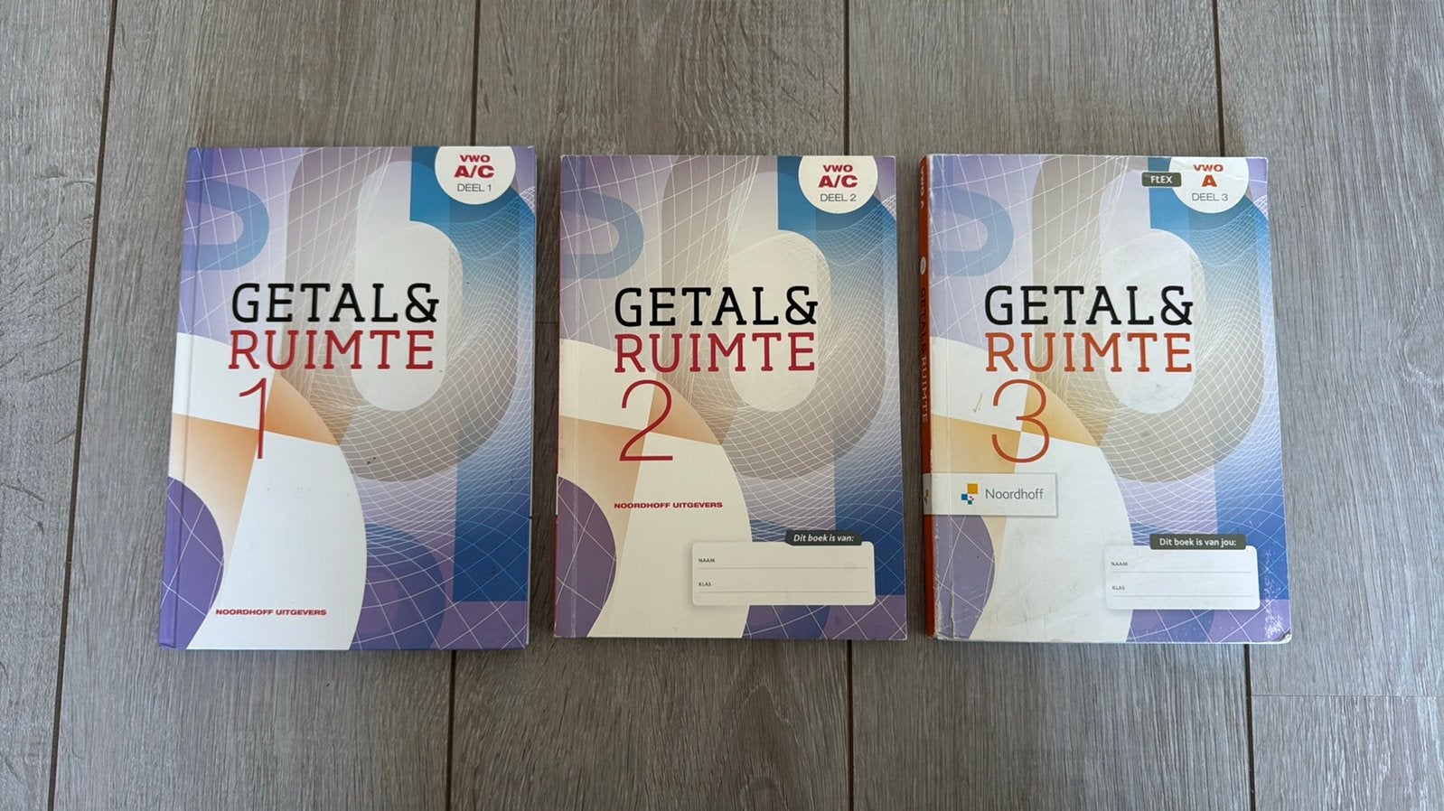 Getal & Ruimte deel 1, 2 en 3 VWO A/C en A 11e editie, Boeken, Schoolboeken, Ophalen of Verzenden, Gelezen, VWO, Wiskunde A