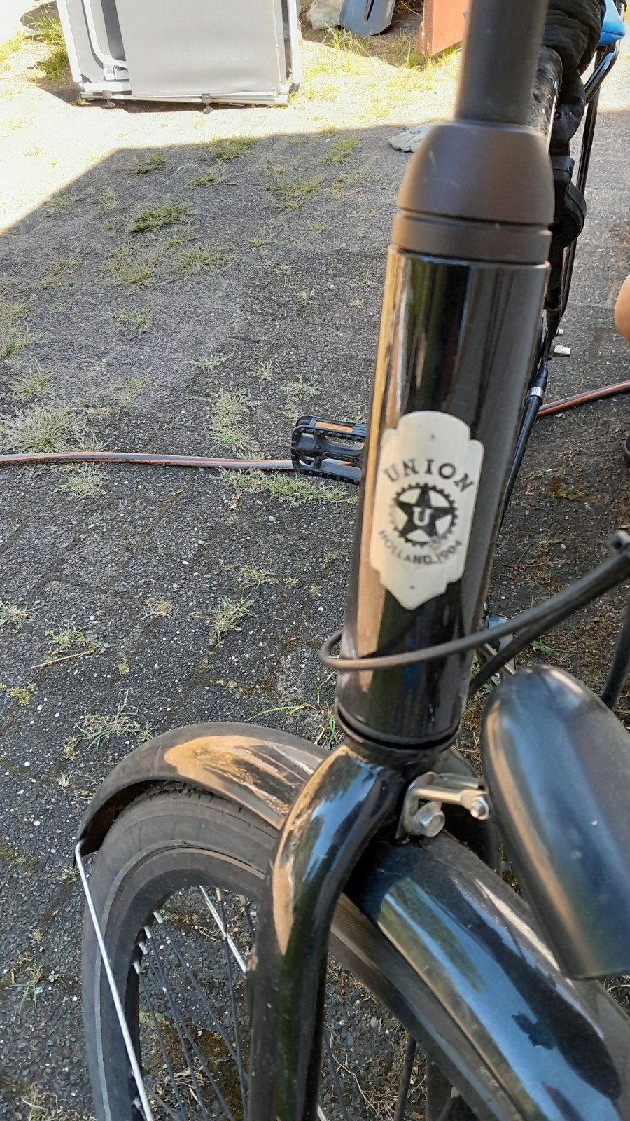 Union herenfiets - Zwart, gebruikt, Gebruikt, Versnellingen, 57 tot 61 cm, Schijfrem