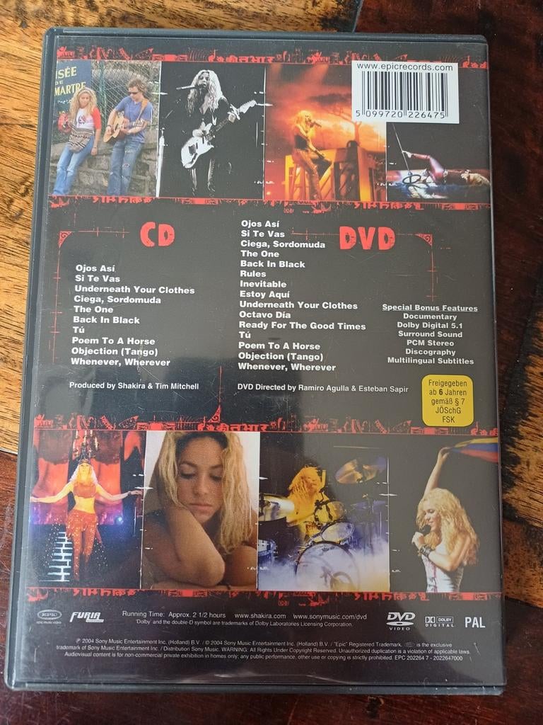Shakira - Live & Off The Record DVD & CD Set, Alle leeftijden, Boxset, Muziek en Concerten, Ophalen of Verzenden