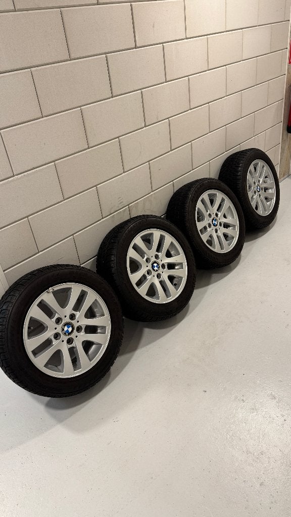 BMW Style 156 velgen met Bridgestone winterbanden, Ophalen, Gebruikt, 16 inch, Banden en Velgen
