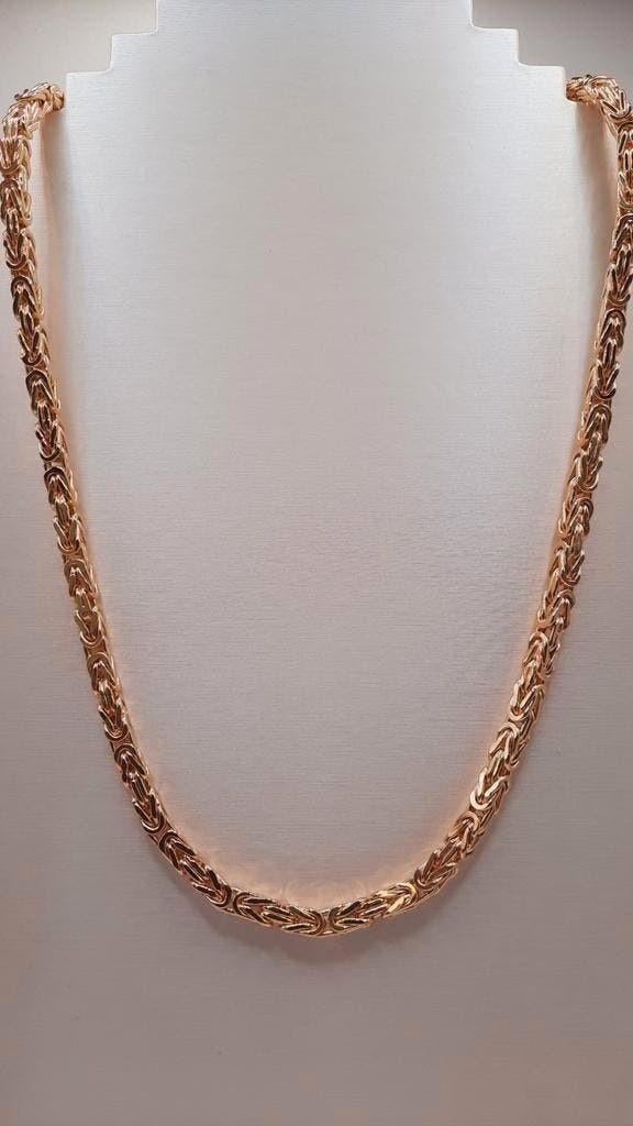 Gouden Koningsketting 14karaat, Www.bredajuwelier.nl, Nieuw, Ophalen of Verzenden, Www.bredajuwelier.nl