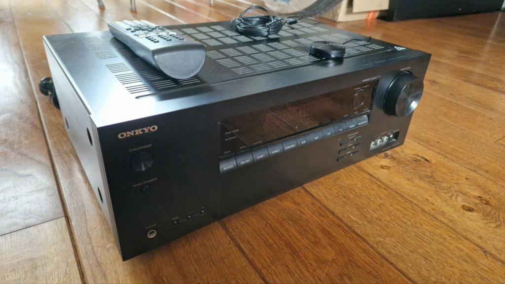 Onkyo TX-SR444 AV Receiver met afstandsbediening, Audio, Tv en Foto, Versterkers en Receivers, Ophalen, Overige systemen, Zo goed als nieuw