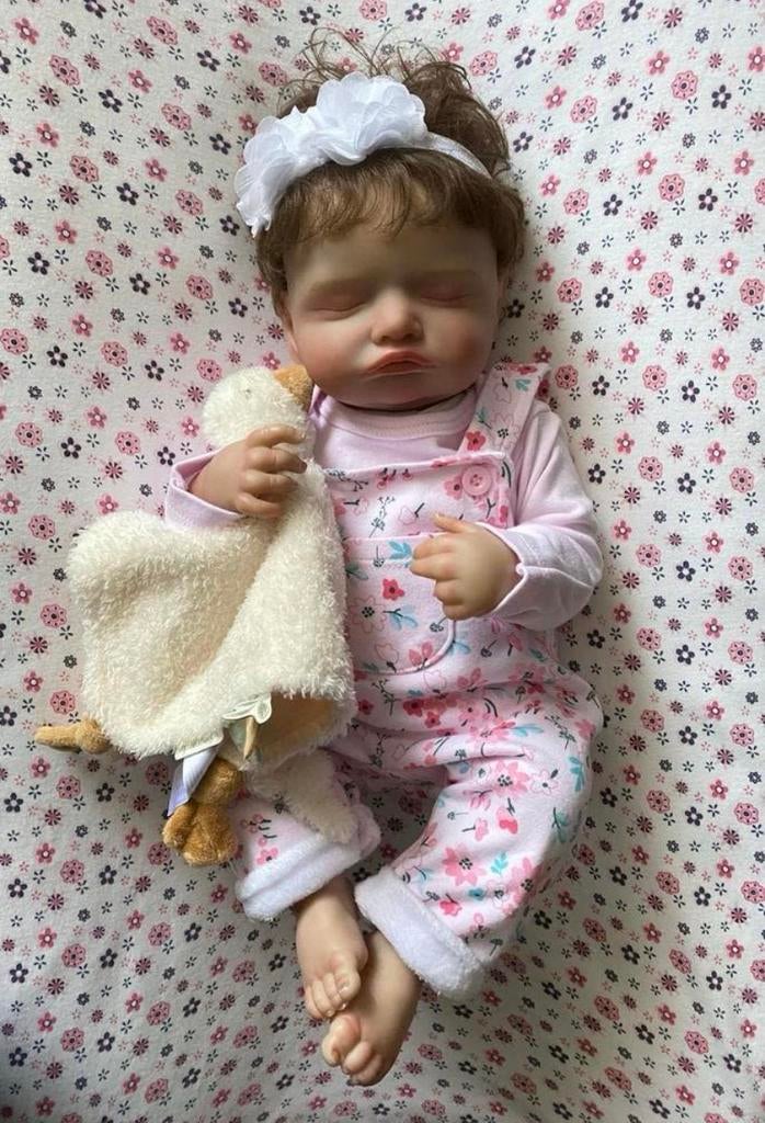 Schitterend Reborn baby meisje Rosalie, Verzamelen, Verzenden, Zo goed als nieuw, Pop, Levensecht of Reborn