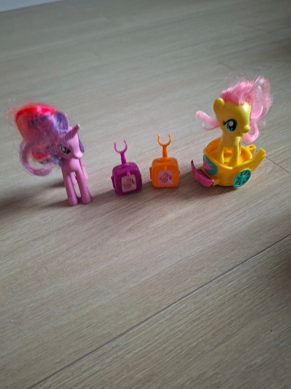 My Little Pony speelgoed set met Fluttershy en Twilight, Ophalen, Gebruikt, Jongen of Meisje