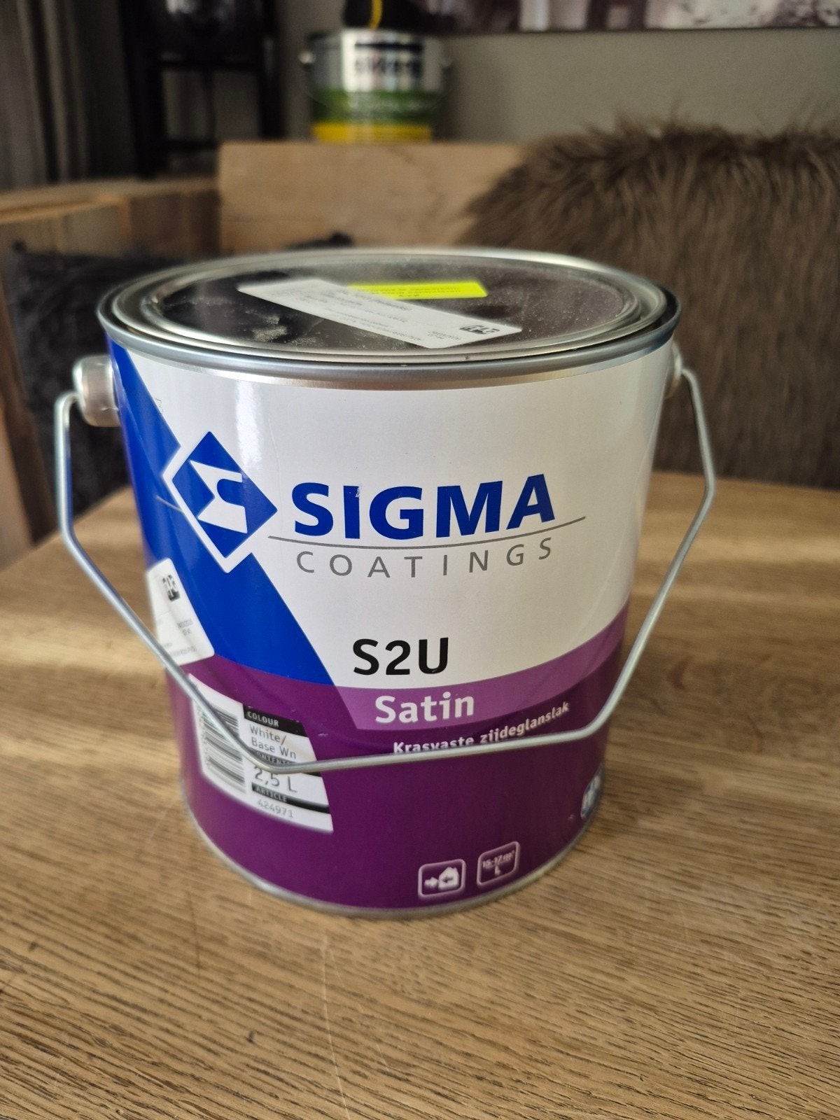 Sigma S2U Satin      RAL 1013 Parelwit       2,5 liter, Wit, Nieuw, Ophalen of Verzenden, Lak