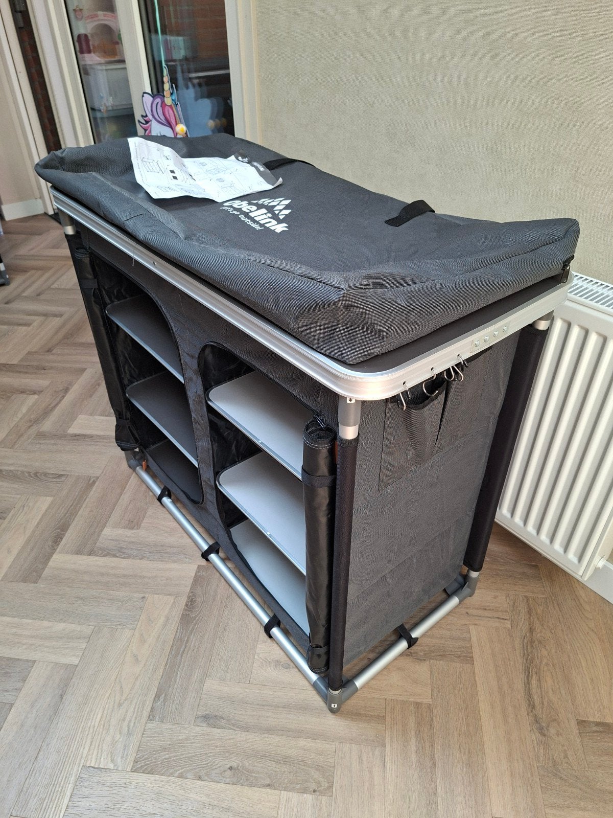 Campingkast en campingkeuken, Ophalen of Verzenden, Zo goed als nieuw