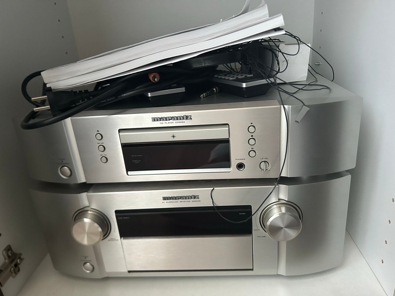 Marantz CD5004 CD-speler en SR5005 AV Receiver, Gebruikt, Losse componenten, Cd-speler, Ophalen