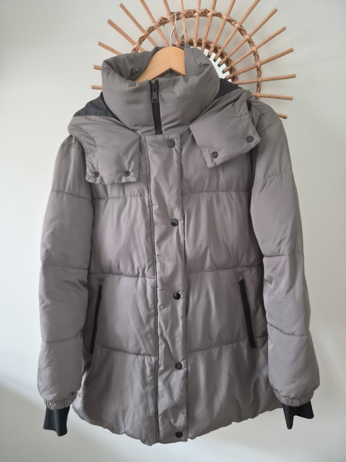 Zara Parka jas, navy groen, maat S, zo goed als nieuw, Kleding | Dames, Jassen | Winter, Zara, Ophalen of Verzenden, Zo goed als nieuw