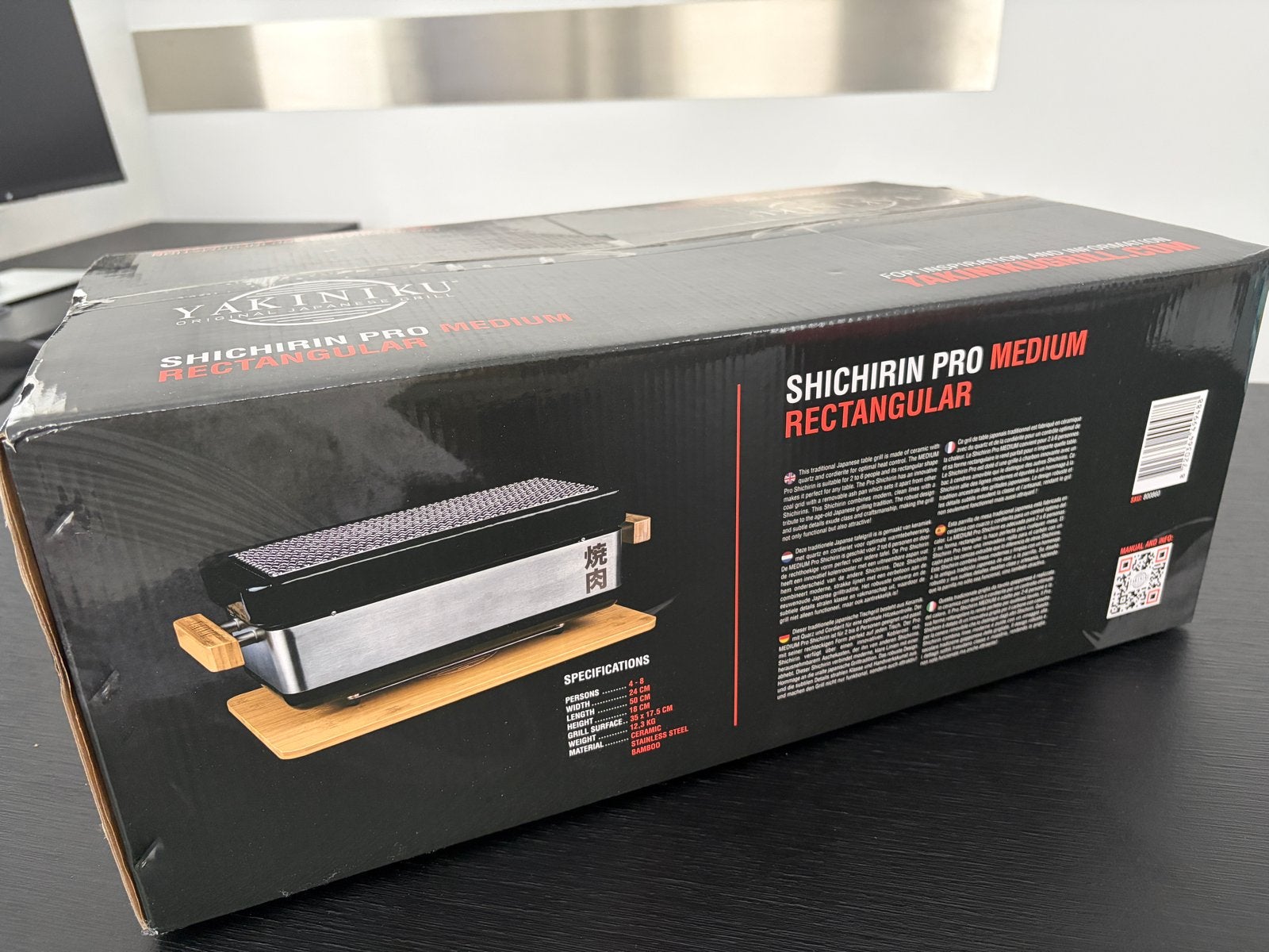 YAKINIKU Shichirin PRO Medium Rectangular + 5 kg Ogatan, Info@yakinikugrill.com, Lange Reksestraat 19b 4538 AZ Terneuzen, Ophalen of Verzenden