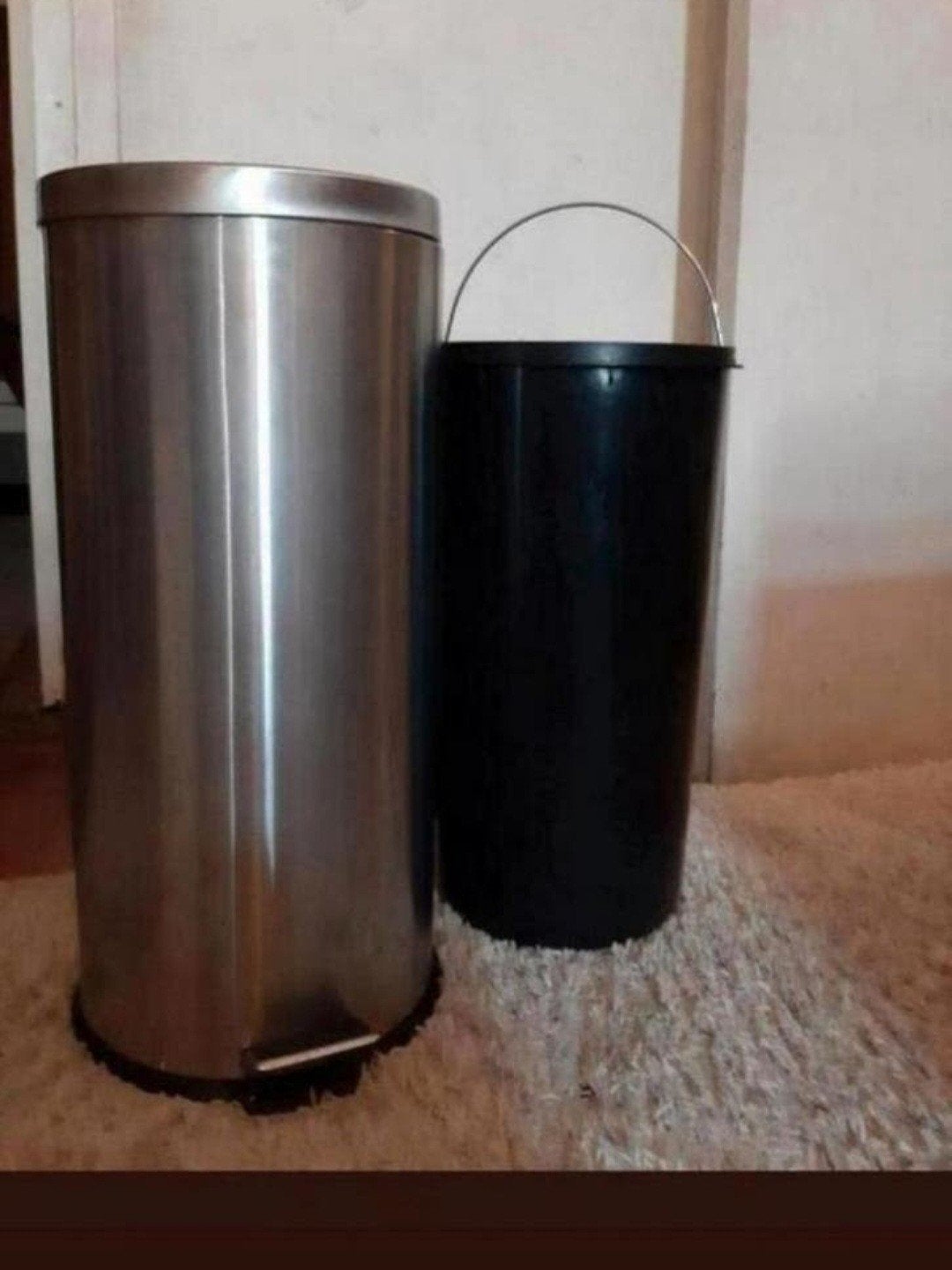 Te koop, Ikea metaal Prullenbak met pedaal functie., Ophalen, Zo goed als nieuw, Kunststof